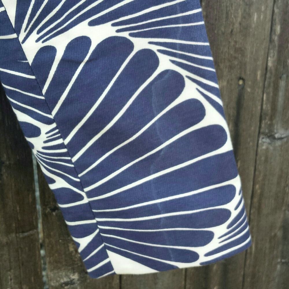 J Crew Navy White Fanfare Cropped Blazer 2 - Picture 13 of 14